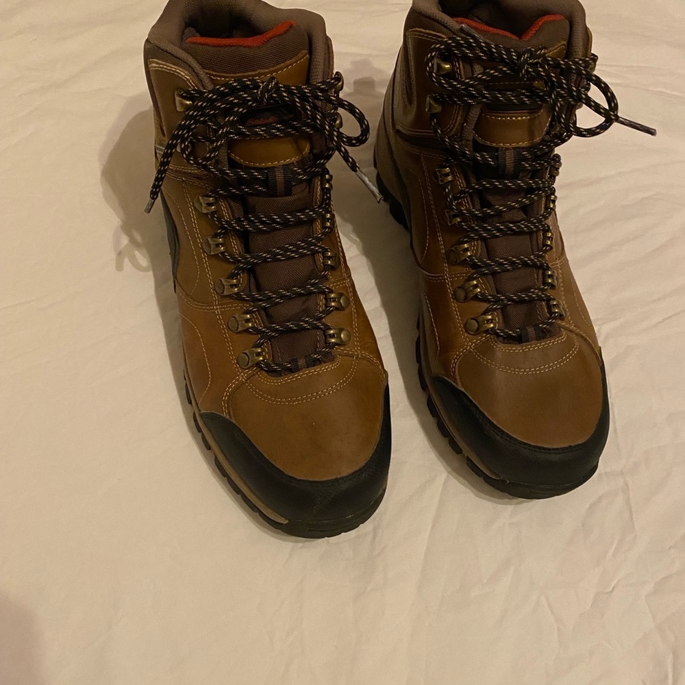 Eddie Bauer brown hiking boots mens